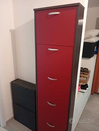 scarpiera 5ripiani salva spazio 