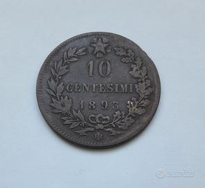 ITALIA REGNO _ 10 centesimi 1893 1894 Birmingham