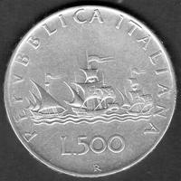 500 lire caravelle argento