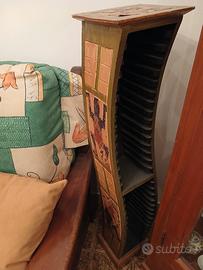 porta cd in legno