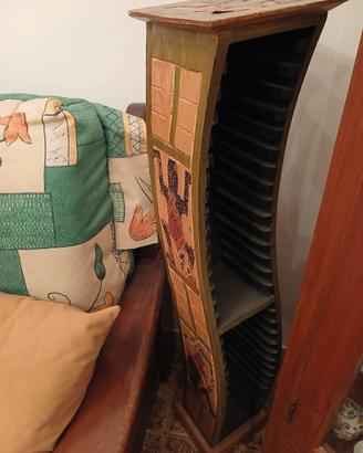 porta cd in legno