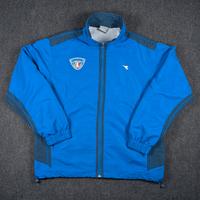 felpa con zip diadora per gli azzurri taglia xl
