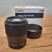 Sigma 30mm F1.4 DC DN per Sony E Mount