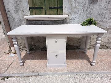 scrivania vintage  shabby industrial