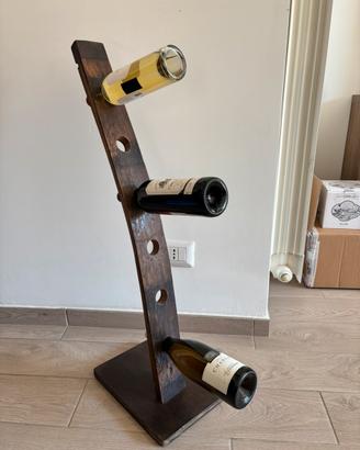 Portabottiglie artigianale botte rovere