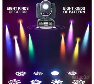 coppia teste mobili più mixer DMX 512