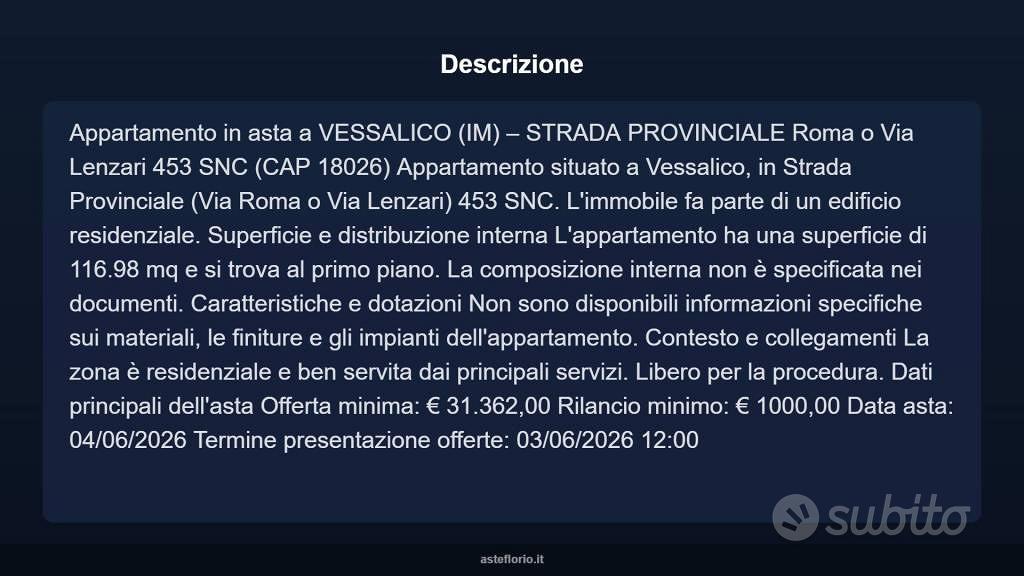 Appartamento – Vessalico, Lenzari - Vista 3