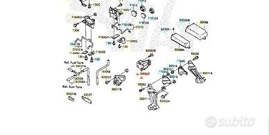 Staffa pedana ant Sx Kawasaki GPX R 600 350111345