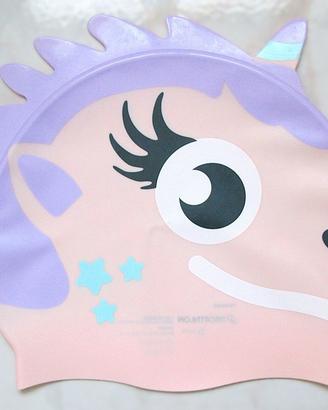 Cuffia piscina UNICORNO rosa nuoto junior bambina