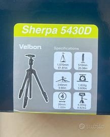 Treppiedi Velbon Sherpa 5430D con testa atreppiedi