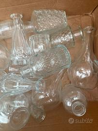 Vasetti centrotavola misti lavorati in vetro