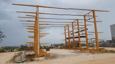 Scaffali cantilever verniciati