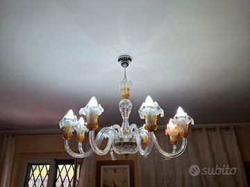 Lampadari e applique in cristallo.