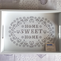 Vassoio shabby-chic Home Sweet Home