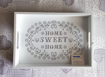 Vassoio shabby-chic Home Sweet Home