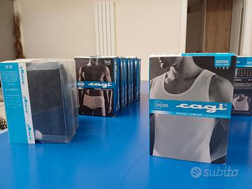 uomo cagi canote spalla larga e slip classici 