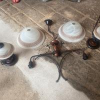 Lampadario con anatjour camera da letto