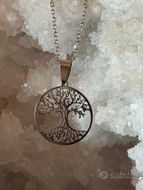 Ciondolo albero della vita acciaio inox