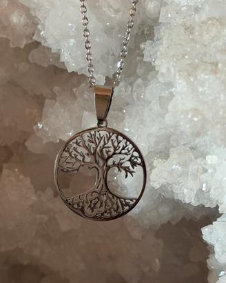Ciondolo albero della vita acciaio inox
