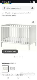 Lettino neonato ikea con materasso