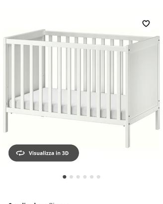 Lettino neonato ikea con materasso
