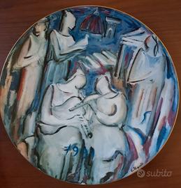 Piatto porcellana 1991 Giorgio Polykratis