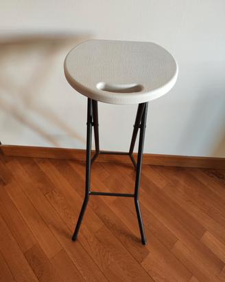 sgabello sedia Bar Pieghevole Perel  – h 80 cm