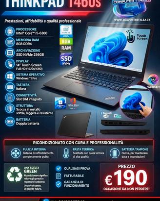 NOTEBOOK LENOVO i5/8GB/SSDNVME W11 PRO COME NUOVO