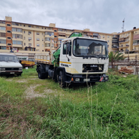 Autocarro Mann ribaltabile con gru