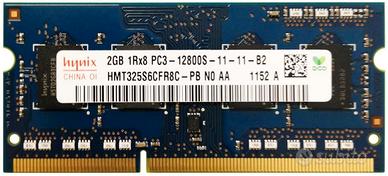 Ram 2GB DDR3 per notebook