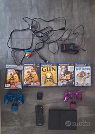 PlayStation 2 Slim + 2 Controller + Giochi + Acces