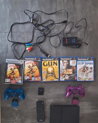 PlayStation 2 Slim + 2 Controller + Giochi + Acces