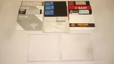 Lotto di 7 dischetti da 5,25 pollici retrocomputer