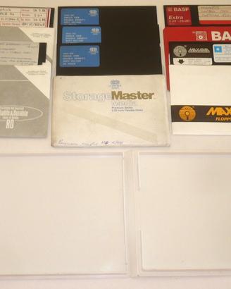 Lotto di 7 dischetti da 5,25 pollici retrocomputer