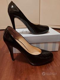 Décolleté Roberto Festa vernice nero tacco 8  n.38