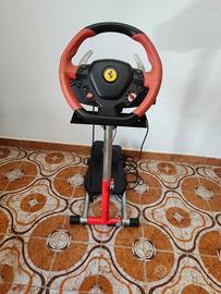 volante ferrari 458 spider+pedali+supporto 