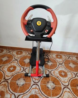 volante ferrari 458 spider+pedali+supporto 