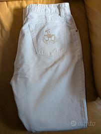 Pantaloni/Jeans Trussardi Uomo bianchi Number One