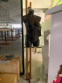 Manichino legno e acciaio