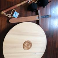 Set spada - scudo - mazza medievale