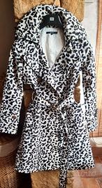 trench cappottp leopardato,t/40 in stile Gucci