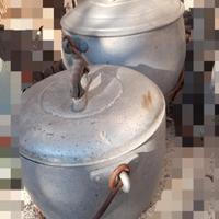 pentole vintage in alluminio