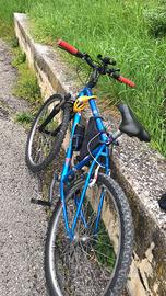 Mountain bike 26  blu metallizzato  tenutabenisimo