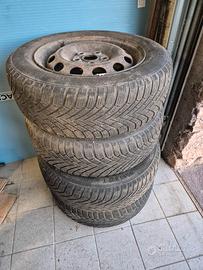 Set 4 x cerchi ferro 15" ET55 Volkswagen Touran