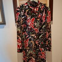 miniabito estivo a fiori manica lunga Zara tg S