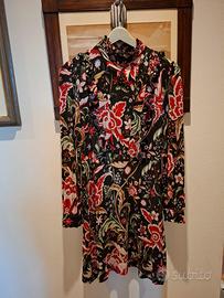 miniabito estivo a fiori manica lunga Zara tg S