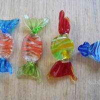 Caramelle in vetro di Murano e collier bigiotteria