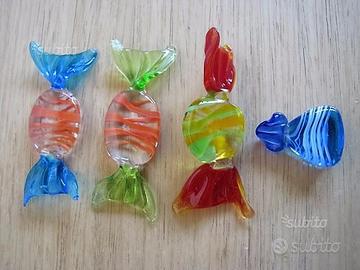 Caramelle in vetro di Murano e collier bigiotteria