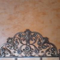 spalliera letto matrimoniale in ottone