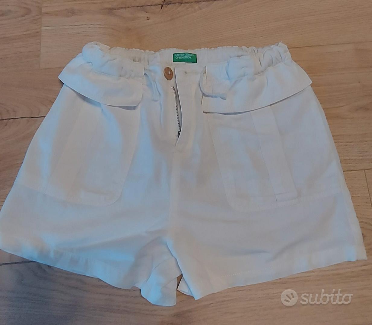 United Colors Of Benetton Pantaloncini Gonne In Denim Per Bambine E Ragazze – Vita Elasticata, Ricamo Logo - 5